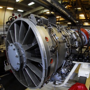 U.S. Navy Aviation Machinist's Mate 2nd Class Shaun Elling, prepares an EA-6B Prowler Pratt & Whitney J52 P-408 engine for transport in the aircraft carrier USS Kitty Hawk's (CV 63) jet shop while under way on the Pacific Ocean during the Rim of the Pacific 2008 exercise July 17, 2008. When the repairs are beyond the scope of the jet shop the engines are boxed up and sent off to a repair depot. (U.S. Navy photograph by Mass Communication Specialist 3rd Class Kyle D. Gahlau/Released)